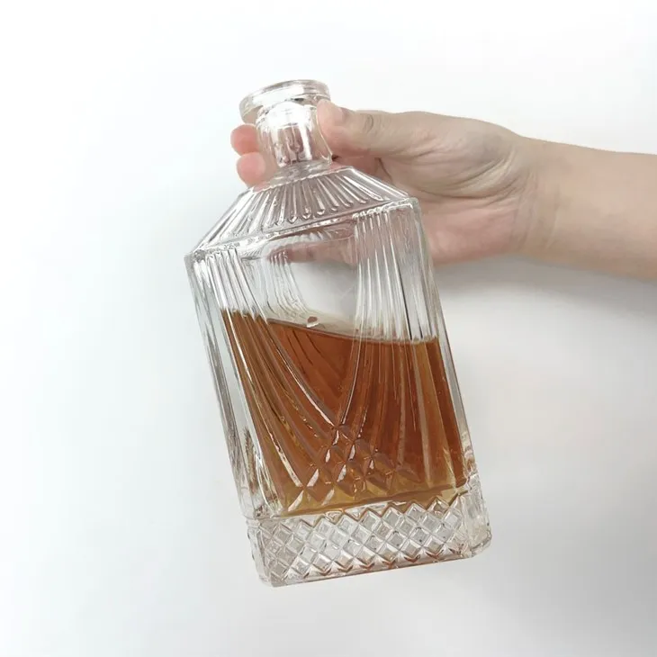 Botol Kaca Kosong Wiski Wiski Persegi 700ml